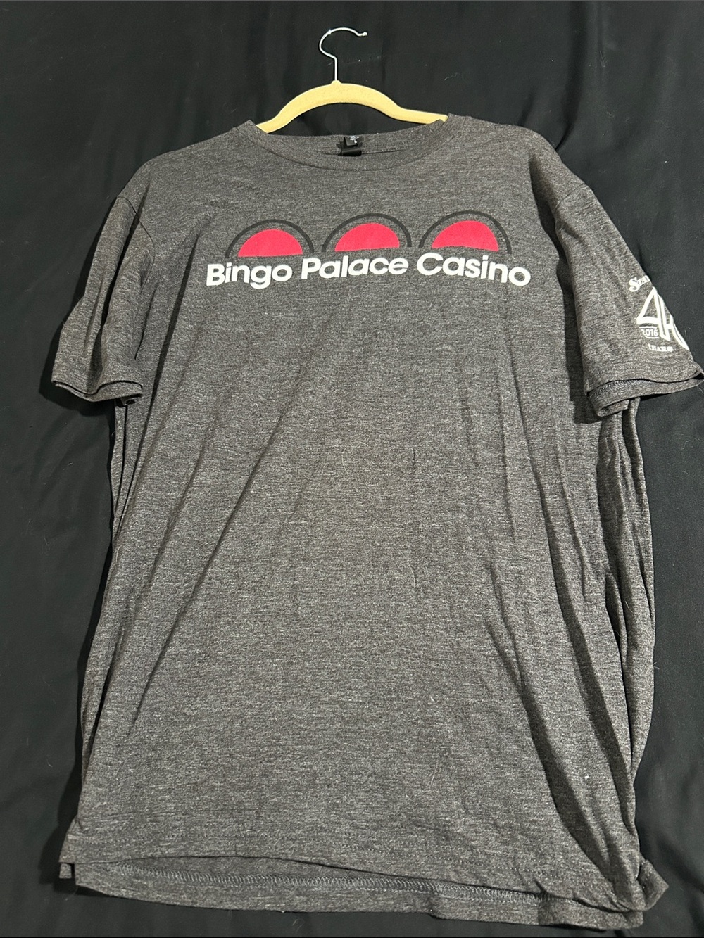 torrid Gray Tee with Red Logo Arcs